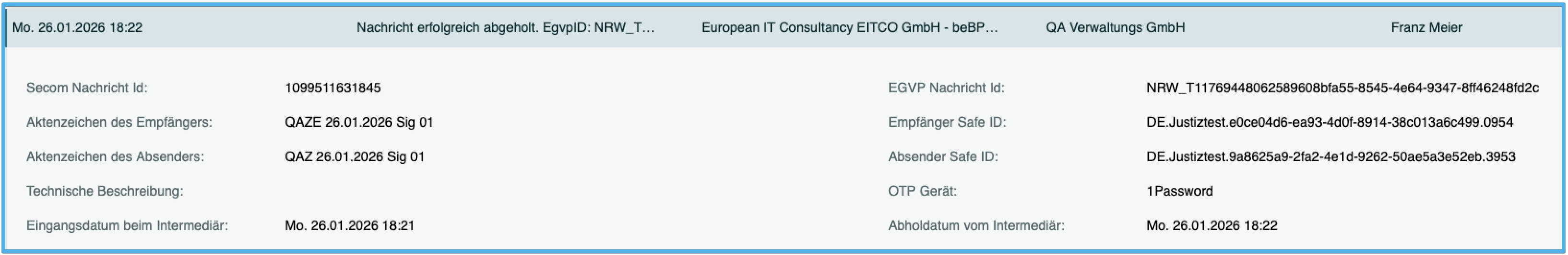 Detailinfo Protokolleintrag b